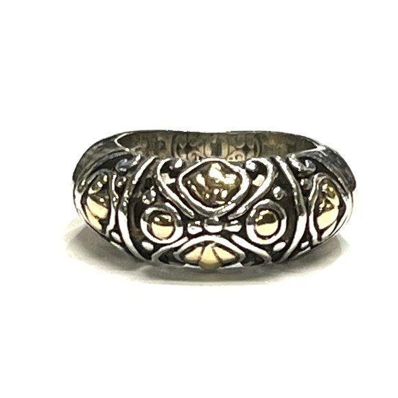 John Hardy Sterling Silver & 18KT Gold Ring